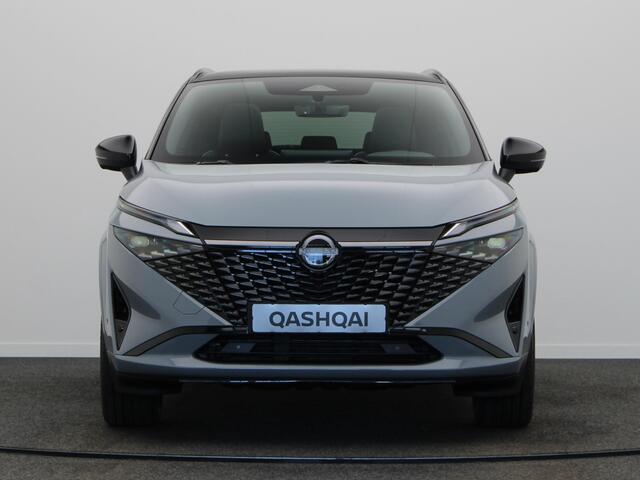 Nissan QASHQAI e-Power 190 1AT N-Design + Panoramisch glazen dak + Cold Pack | 12.3" TFT digitale cockpit | Audiosysteem met DAB, Apple Carplay & Android Auto, USB-aansluiting, stuurwielbediening en 6 luidsprekers | Blind Spot Warning & Intervention (BSW + BSI)