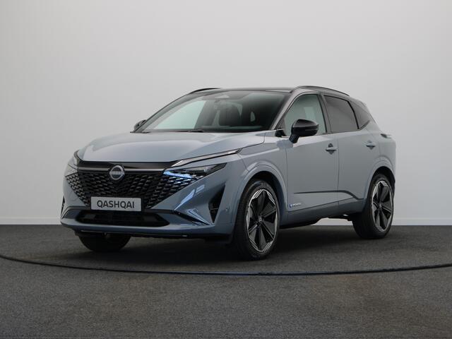 Nissan QASHQAI e-Power 190 1AT N-Design + Panoramisch glazen dak + Cold Pack | 12.3" TFT digitale cockpit | Audiosysteem met DAB, Apple Carplay & Android Auto, USB-aansluiting, stuurwielbediening en 6 luidsprekers | Blind Spot Warning & Intervention (BSW + BSI)
