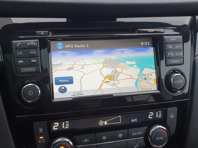 Nissan QASHQAI 1.6 DIG-T 163 Pk N-Connecta Navigatie, Panoramadak, 360 Camera, Climate Control, Cruise Control, Trekhaak, 18"Lm