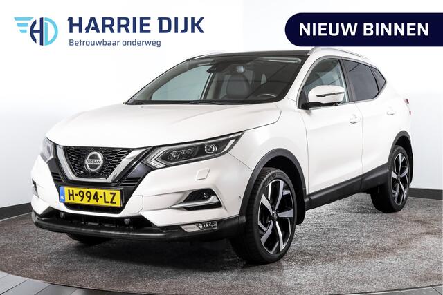 Nissan QASHQAI 1.3 DIG-T 140 PK Tekna | Pano dak | Stoel + Voorraamverw. | PDC | 360 Camera | NAV + App. Connect | ECC | DAB | LM 19" |