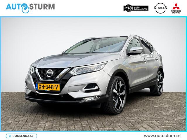 Nissan QASHQAI 1.2 Tekna | Trekhaak | Panoramadak | Navigatie | 360° Camera | Stoelverwarming | LED Koplampen | 19'' Velgen | Rijklaarprijs!