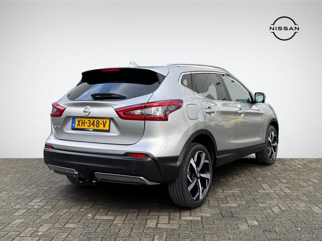 Nissan QASHQAI 1.2 Tekna | Trekhaak | Panoramadak | Navigatie | 360° Camera | Stoelverwarming | LED Koplampen | 19'' Velgen | Rijklaarprijs!