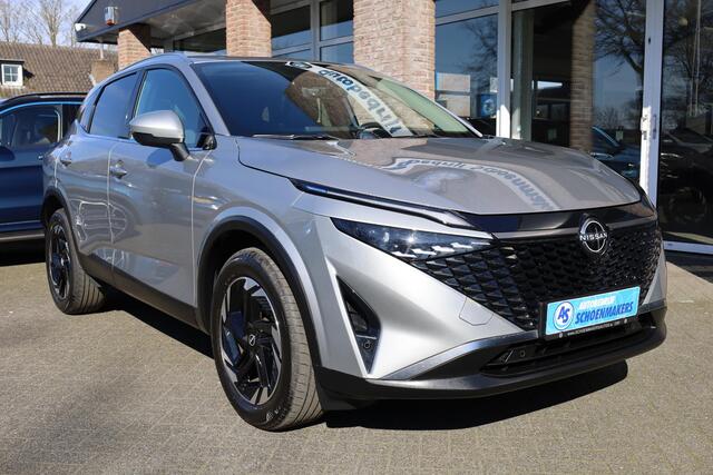 Nissan QASHQAI 1.3 MHEV Xtronic N-Connecta NW-MODEL! PRO-PILOT HALFLEER ACC 360-CAMERA RUIT/STUUR/STOELVERWARMING DAB CARPLAY 18"LMV GSM-LADER