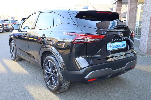 Nissan QASHQAI 1.3 MHEV Xtronic Tekna Plus PANO BOSE LEER+MEMORY ACC PRO-PILOT MASSAGE CARPLAY 360-CAMERA RUIT/STUUR/STOELVERWARMING DAB 19"LMV 2xKEYLESS ELEK.KLEP DODEHOEK/VERKEERSBORDDETECTIE ENZ.