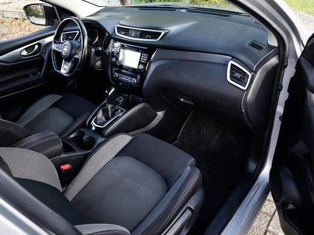 Nissan QASHQAI 1.2 N-Connecta (116 PK) 2e-Eig. & Nwe Motor + Autom. BOVAG-Garantie. NL-Auto, Trekhaak, Panoramadak, Navigatie, Cruisecontrol, Keyless-Entry/Start, Achteruitrijcamera, Bluetooth, Parkeersensoren-V+A, DAB Licht-Zicht-Pakket, Lm-Velgen-18Inch, Privacy-Glas