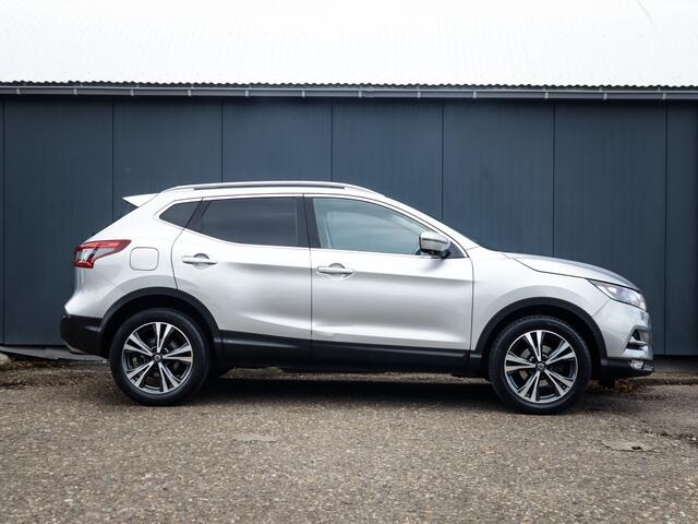 Nissan QASHQAI 1.2 N-Connecta (116 PK) 2e-Eig. & Nwe Motor + Autom. BOVAG-Garantie. NL-Auto, Trekhaak, Panoramadak, Navigatie, Cruisecontrol, Keyless-Entry/Start, Achteruitrijcamera, Bluetooth, Parkeersensoren-V+A, DAB Licht-Zicht-Pakket, Lm-Velgen-18Inch, Privacy-Glas