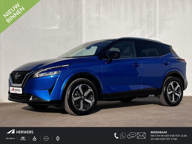 Nissan QASHQAI 1.3 MHEV Xtronic N-Connecta Automaat / 1800kg Trekgewicht / Design Pakket Panorama dak / Two Tone / Cold Pack / Navi / Apple Carplay Android /