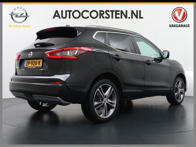 Nissan QASHQAI T 116Pk Edition Leder Panoramadak 360°-Camera Bose-Sound Navi Ecc Cruise Control Dab Led Stoelverwaming Lmv 19" Memory Leather-Pack Rijstrooksensor Verwarmde voorruit Privacy Glas Zeer Compleet!