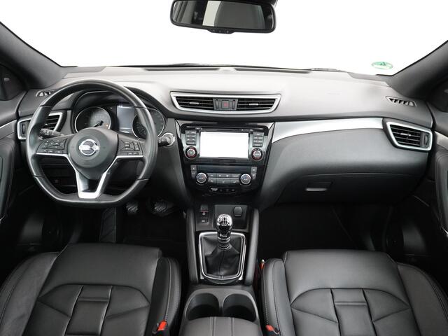 Nissan QASHQAI T 116Pk Edition Leder Panoramadak 360°-Camera Bose-Sound Navi Ecc Cruise Control Dab Led Stoelverwaming Lmv 19" Memory Leather-Pack Rijstrooksensor Verwarmde voorruit Privacy Glas Zeer Compleet!