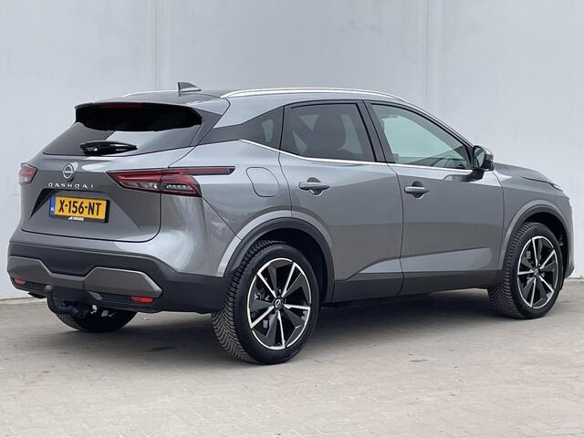 Nissan QASHQAI 1.3 MHEV Xtronic Tekna / Panoramadak / Cruise Control Adaptief / Rondomzicht Camera / Half-lederen bekleding / trekhaak 1800kg / Stoelverwarming / voorruitverwarming
