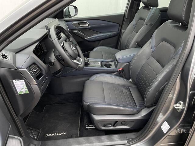 Nissan QASHQAI 1.3 MHEV Xtronic Tekna / Panoramadak / Cruise Control Adaptief / Rondomzicht Camera / Half-lederen bekleding / trekhaak 1800kg / Stoelverwarming / voorruitverwarming