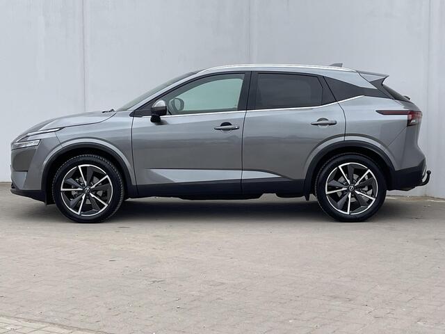 Nissan QASHQAI 1.3 MHEV Xtronic Tekna / Panoramadak / Cruise Control Adaptief / Rondomzicht Camera / Half-lederen bekleding / trekhaak 1800kg / Stoelverwarming / voorruitverwarming