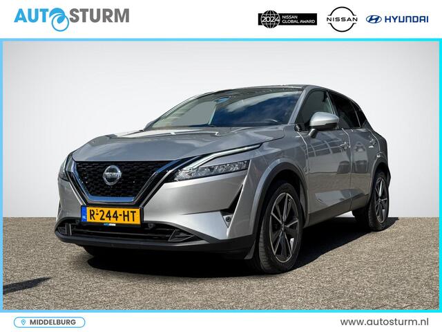 Nissan QASHQAI 1.3 MHEV N-Style | Trekhaak | Navigatie | 360° Camera | Apple Carplay/Android Auto | Keyless Entry | Adapt. Cruise Control | 19 Velgen | LED Koplampen | Dodehoek Detectie | Rijklaarprijs!