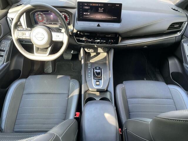 Nissan QASHQAI 1.5 e-Power Tekna / Voorruitverwarming / Stuurverwarming / Stoelverwarming / Cruise Control Adaptief / Apple Carplay / Navigatie / 360 Graden Camera / Elektrische Achterklep / Panoramadak/ Head Up Display / All Season banden