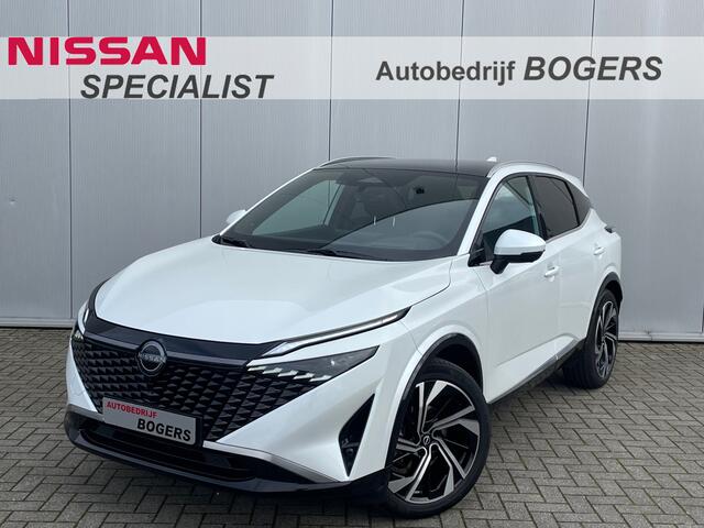 Nissan QASHQAI 1.3 MHEV Tekna Plus Automaat Nieuw Model Navigatie, Panoramadak, Climate Control, Adaptive Cruise Control,Leder, 20"Lm, LED, Stoel/Stuurverwarming