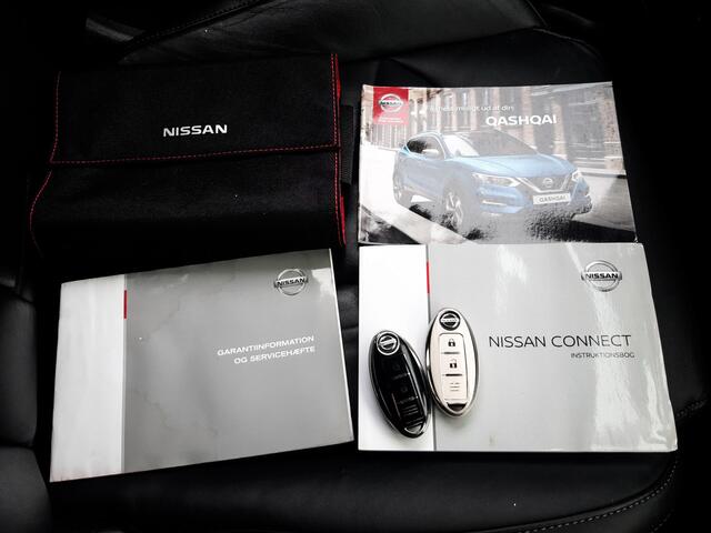 Nissan QASHQAI 1.3 DIG-T Tekna + (160 PK) Keurig-Onderh. BOVAG-Garantie. Panoramadak, Sportstoelen-Leer-Verwarmd, Navigatie/Apple-Carplay/Android-Auto, Keyless-Entry, Premium-Audio, Rondom-Zichtcamera, Privacy-Glas