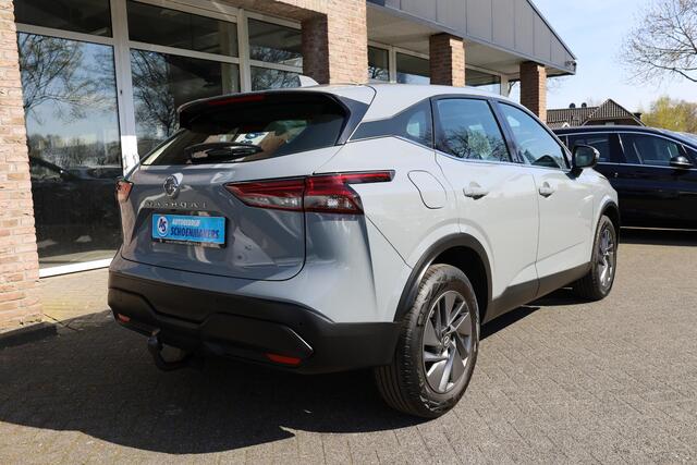 Nissan QASHQAI 1.3 MHEV Xtronic TREKHAAK CARPLAY CAMERA RUIT/STUUR/STOELVERWARMING DAB 17"LMV 2xKEYLESS DODEHOEK/VERKEERSBORDDETECTIE ENZ.