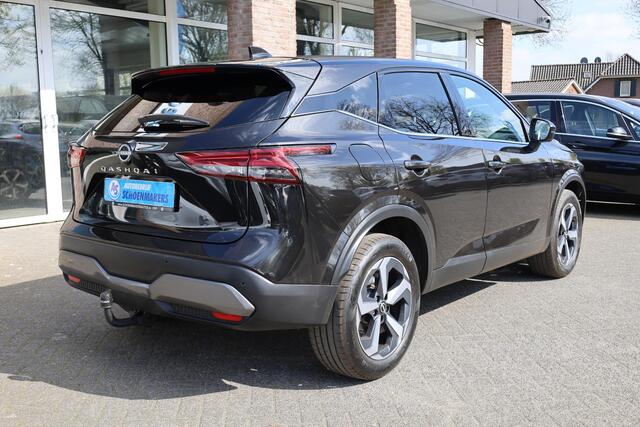 Nissan QASHQAI 1.3 MHEV Xtronic Tekna HUD PRO-PILOT HALFLEER ACC 360-CAMERA RUIT/STUUR/STOELVERWARMING DAB CARPLAY ELEK.ACHTERKLEP 18"LMV ZWARTE-HEMEL