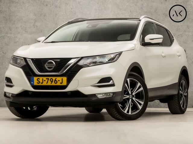 Nissan QASHQAI 1.2 N-Connecta (PANORAMADAK, NAVIGATIE, CLIMATE, 360 CAMERA, KEYLESS, SPORTSTOELEN, GETINT GLAS, XENON, CRUISE, NIEUWE APK, NIEUWSTAAT)