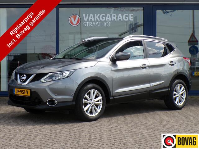 Nissan QASHQAI 1.2 Tekna, Automaat / Leder / Camera + Sensoren / Panoramadak / Navigatie
