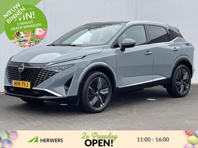 Nissan QASHQAI 1.3 MHEV Xtronic Tekna / Google maps navigatie / Stoel- Stuur- en voorruitverwarming / Elektrische achterklep / Rondom camera / Panoramadak / Trekhaak (1800 KG)