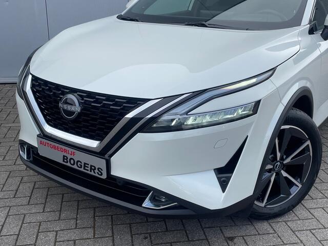 Nissan QASHQAI 1.3 MHEV Tekna Plus Automaat Navigatie, Panoramadak, Leder, 19"Lm, LED, Adaptive Cruise Control, 360 Camera