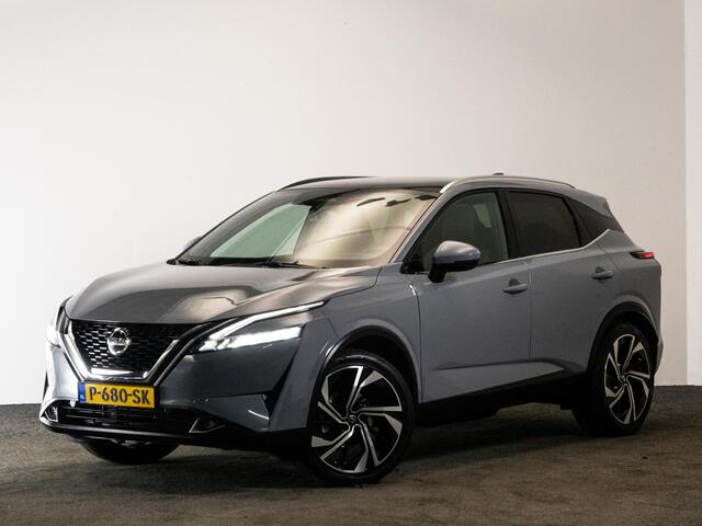 Nissan QASHQAI 1.3 MHEV 158 PK Xtronic Tekna Plus | LED | Leder | Trekhaak | Trekhaak | Panoramadak | 360 Camera | Bose | Head-Up |