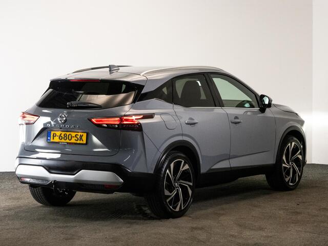 Nissan QASHQAI 1.3 MHEV 158 PK Xtronic Tekna Plus | LED | Leder | Trekhaak | Trekhaak | Panoramadak | 360 Camera | Bose | Head-Up |