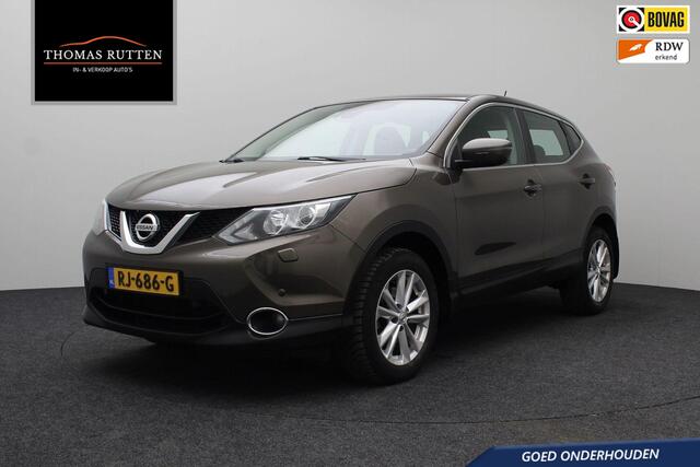 Nissan QASHQAI 1.2 N-Vision 2017 Navigatie | Camera | Bluetooth | Climate control | Cruise control | Trekhaak | LED | PDC | Elektrische ramen + spiegels | Lichtmetaal | Stoelverwarming |