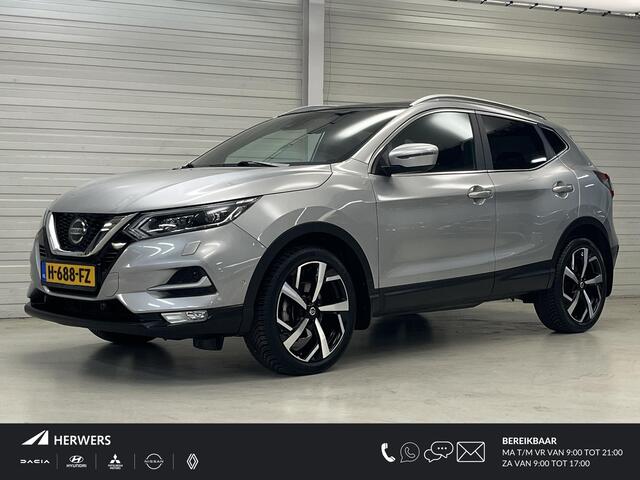 Nissan QASHQAI 1.3 DIG-T Tekna + / Trekhaak 1500 KG / Lederen Bekleding / Panoramadak / Stoelverwarming /