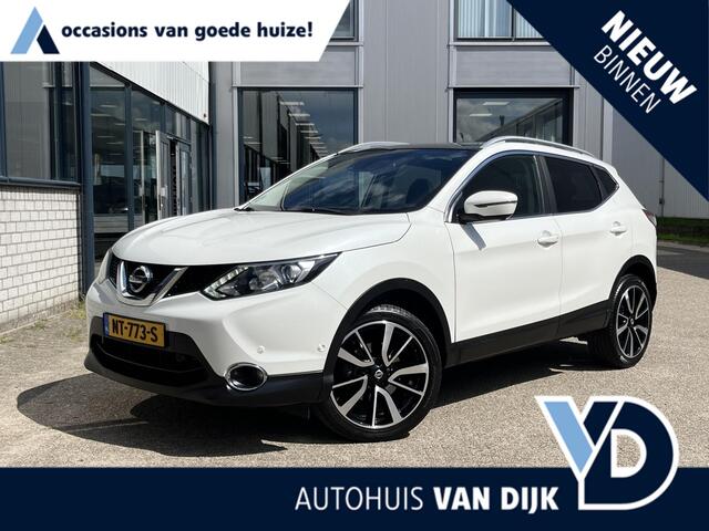 Nissan QASHQAI 1.2 Tekna | NL Auto/1e Eig./Voll.Historie/Navi/Leder/Pano.Dak/360° camera/Trekhaak