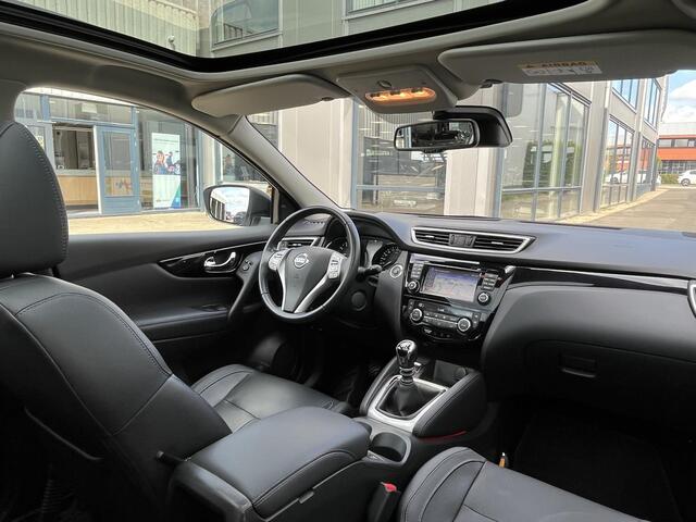Nissan QASHQAI 1.2 Tekna | NL Auto/1e Eig./Voll.Historie/Navi/Leder/Pano.Dak/360° camera/Trekhaak