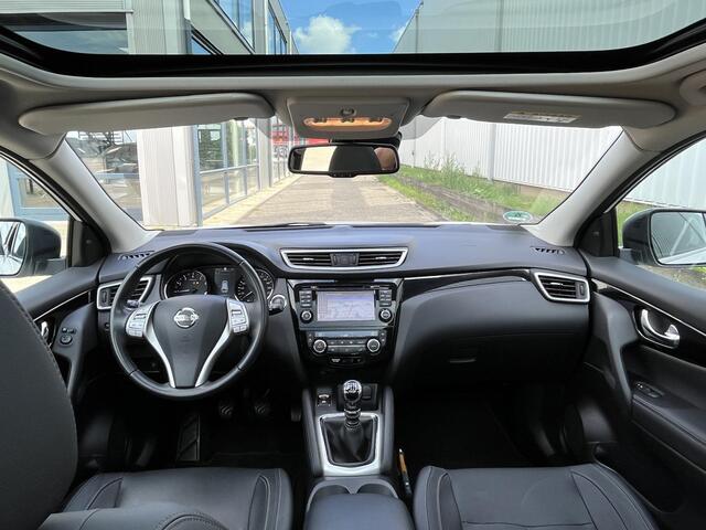 Nissan QASHQAI 1.2 Tekna | NL Auto/1e Eig./Voll.Historie/Navi/Leder/Pano.Dak/360° camera/Trekhaak