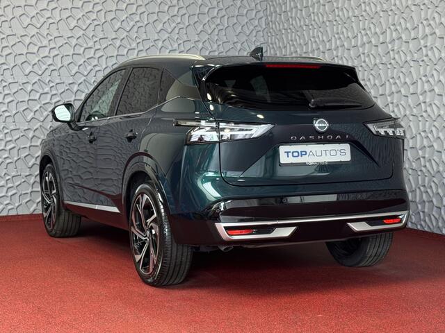 Nissan QASHQAI 1.3 MHEV 160PK TEKNA PLUS BOSE 20''LMV LEER ALCANTARA PANO MASSAGE BOSE STOEL/STUUR/RUIT VERW MATRIX.LED ELEK.KLEP HEADUP 20''LMV GOOGLE NAVI 04/2025
