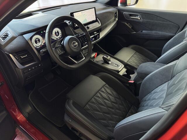 Nissan QASHQAI 1.3 MHEV 160PK TEKNA PLUS BOSE 20''LMV LEER ALCANTARA PANO MASSAGE BOSE STOEL/STUUR/RUIT VERW MATRIX.LED ELEK.KLEP HEADUP 20''LMV GOOGLE NAVI 04/2025