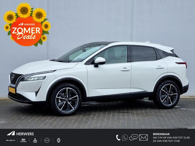 Nissan QASHQAI 1.3 MHEV Tekna / Trekhaak (1400KG Trekgewicht) / Panoramadak / Half Lederen Bekleding / HUD Display / Navigatie / Elektrische Kofferbak /