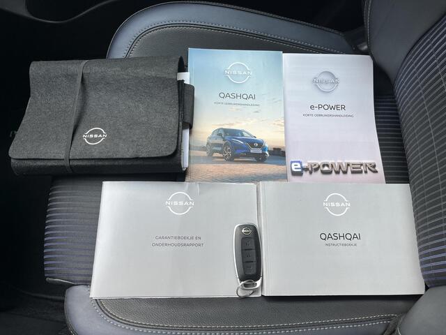 Nissan QASHQAI 1.5 e-Power Tekna Automaat / Dealer Onderhouden / Trekhaak (Trekgewicht 750kg) / HUD / 360° Camera / Apple Carplay & Android Auto / Adaptieve Cruise Control / Stuur- en Stoelverwarming voor / Voorruitverwarming / Keyless Entry & Start / Elektrische Achter