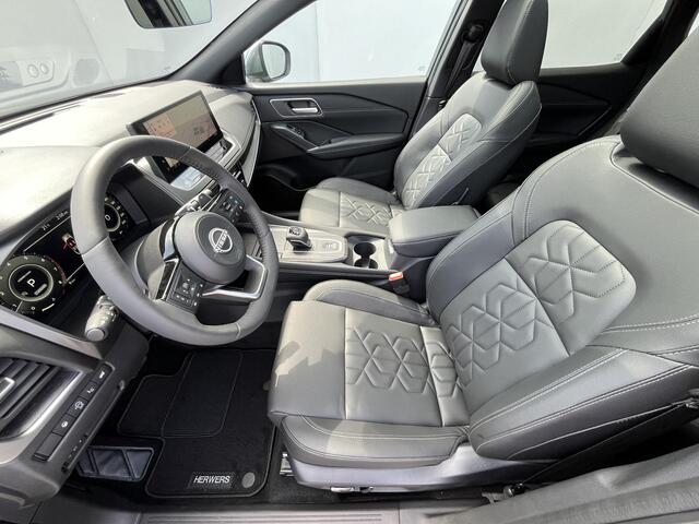 Nissan QASHQAI 1.3 MHEV Xtronic Tekna Automaat / ¤4.000,- Nissan Voorraadvoordeel / NIEUW uit voorraad leverbaar! / Panoramadak / Googlemaps Navigatie / HUD / 360° Camera / Elektrische Achterklep / Stuur- en Stoelverwarming voor / Voorruit Verwarming / Elektrische Verst