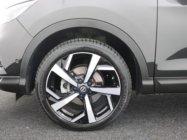 Nissan QASHQAI 1.6 Tekna + Airco, bluetooth, cruise control, dakrails, dode hoek detectie, hill hold functie, keyless entry, verwamtvooruit, stuur multifunctioneel, vermoeidsheidserkkening, bord detectie, rijstrooksens Trekhaak 1500 KG 164 PK Ben je op zoek naar een com