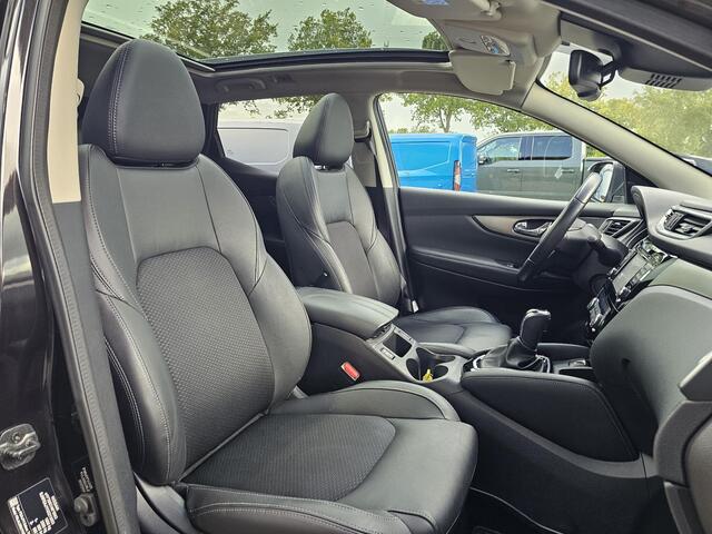 Nissan QASHQAI 1.2 Business Edition 115 pk Automaat | Led verlichting | Panoramadak | Half leder | 360 camera | Stoelverwarming | Trekhaak | Perfect onderhouden etc.