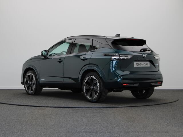 Nissan QASHQAI N-Design + Panoramisch glazen dak + Cold Pack e-Power 190 | 12.3" TFT digitale cockpit | Audiosysteem met DAB, Apple Carplay & Android Auto, USB-aansluiting, stuurwielbediening en 6 luidsprekers | Blind Spot Warning & Intervention (BSW + BSI)
