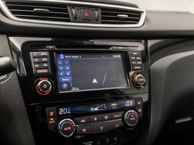 Nissan QASHQAI 1.2 Tekna Sport (PANORAMADAK, NAVIGATIE, CLIMATE, 360 CAMERA, GETINT GLAS, STOELVERWARMING, SPORTSTOELEN, CRUISE, DAB+, TREKHAAK, NIEUWE APK, NIEUWSTAAT)