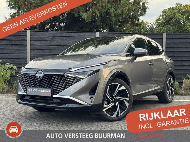 Nissan QASHQAI Tekna Plus 1.3 MHEV 158PK Xtronic Automaat Navigatie, Rondomzichtcamera, Leder & Alcantara, Panoramadak, Stoel, Stuur & Voorruitverwarming, Massage, Memory