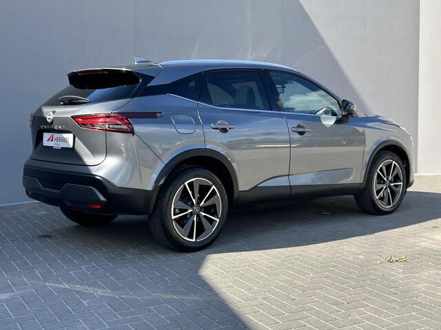 Nissan QASHQAI 1.3 MHEV Xtronic Tekna Plus Automaat / Cold Pack / Allseason banden / Apple carplay Android auto / Panoramadak / Elektrische stoelen met Massagefunctie / Elektrische kofferbak / Head-Up Display / Bose Audio Systeem /