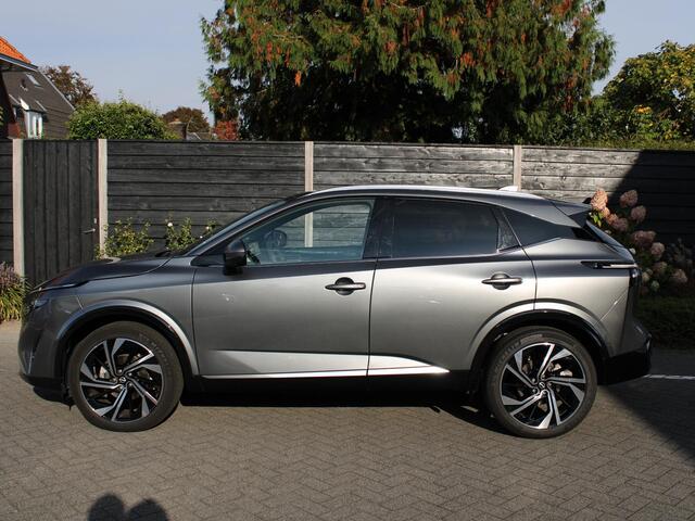 Nissan QASHQAI Tekna Plus 1.3 MHEV 158PK Xtronic Automaat Lederen bekleding, Stoel-Stuur en voorruitverwarming, Electrisch bedienbare achterklep, 20 inch Lichtmetalen velgen, Camera rondom zicht