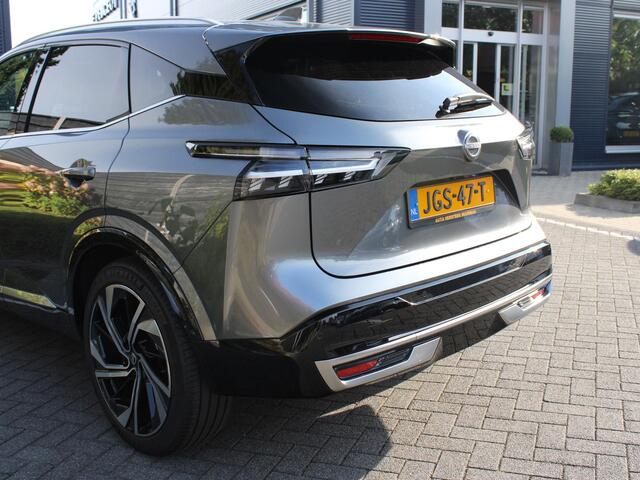 Nissan QASHQAI Tekna Plus 1.3 MHEV 158PK Xtronic Automaat Lederen bekleding, Stoel-Stuur en voorruitverwarming, Electrisch bedienbare achterklep, 20 inch Lichtmetalen velgen, Camera rondom zicht