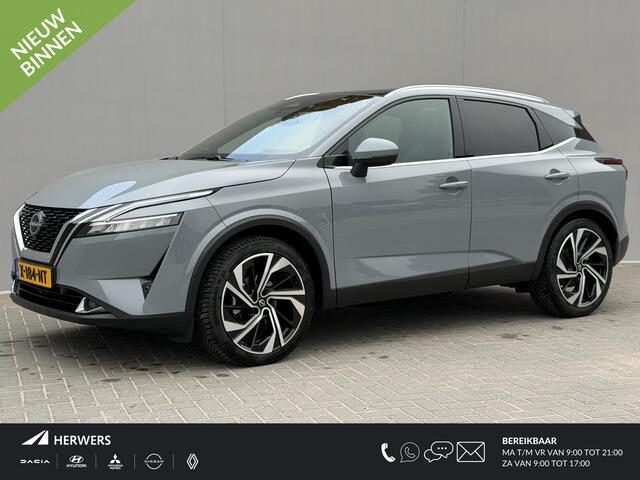 Nissan QASHQAI 1.3 MHEV Xtronic Tekna Plus / Trekhaak (1.800 kg ) / All Season banden / Apple carplay / Android auto / Lederen bekleding / Panoramadak /