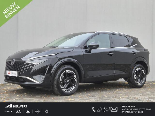 Nissan QASHQAI 1.3 MHEV Xtronic N-Connecta Automaat / Nieuw Model / Facelift / Pack Easy / Cold Pack / HUD / Allseason banden / Elektrische achterklep / Trekgewicht 1800 kg / Rondomzicht camera / Keyless Entry/Start / Adaptief CC /