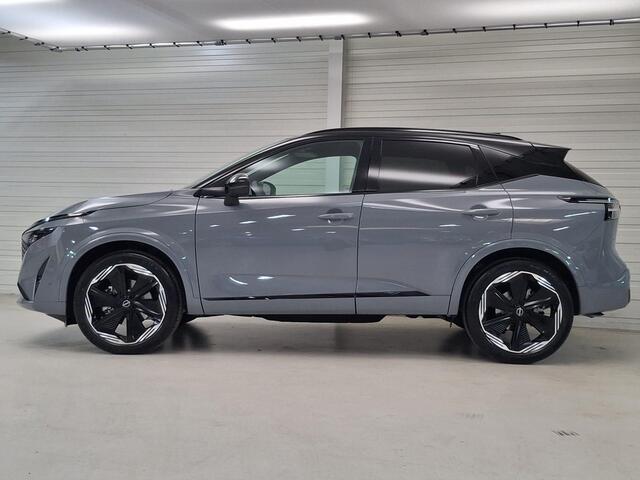 Nissan QASHQAI 1.5 e-Power N-Design / ¤6500,- Nissan Voorraadvoordeel / Nieuw uit Voorraad Leverbaar / Panoramadak / Stoel- en Stuurverwarming / Verwarmde Voorruit / Leder/Alcantara Bekleding / Google Maps Navigatie /