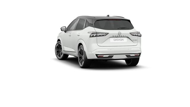 Nissan QASHQAI N-Design + Panoramisch glazen dak + Cold Pack e-Power | 12.3" TFT digitale cockpit | Audiosysteem met DAB, Apple Carplay & Android Auto, USB-aansluiting, stuurwielbediening en 6 luidsprekers | Blind Spot Warning & Intervention (BSW + BSI)